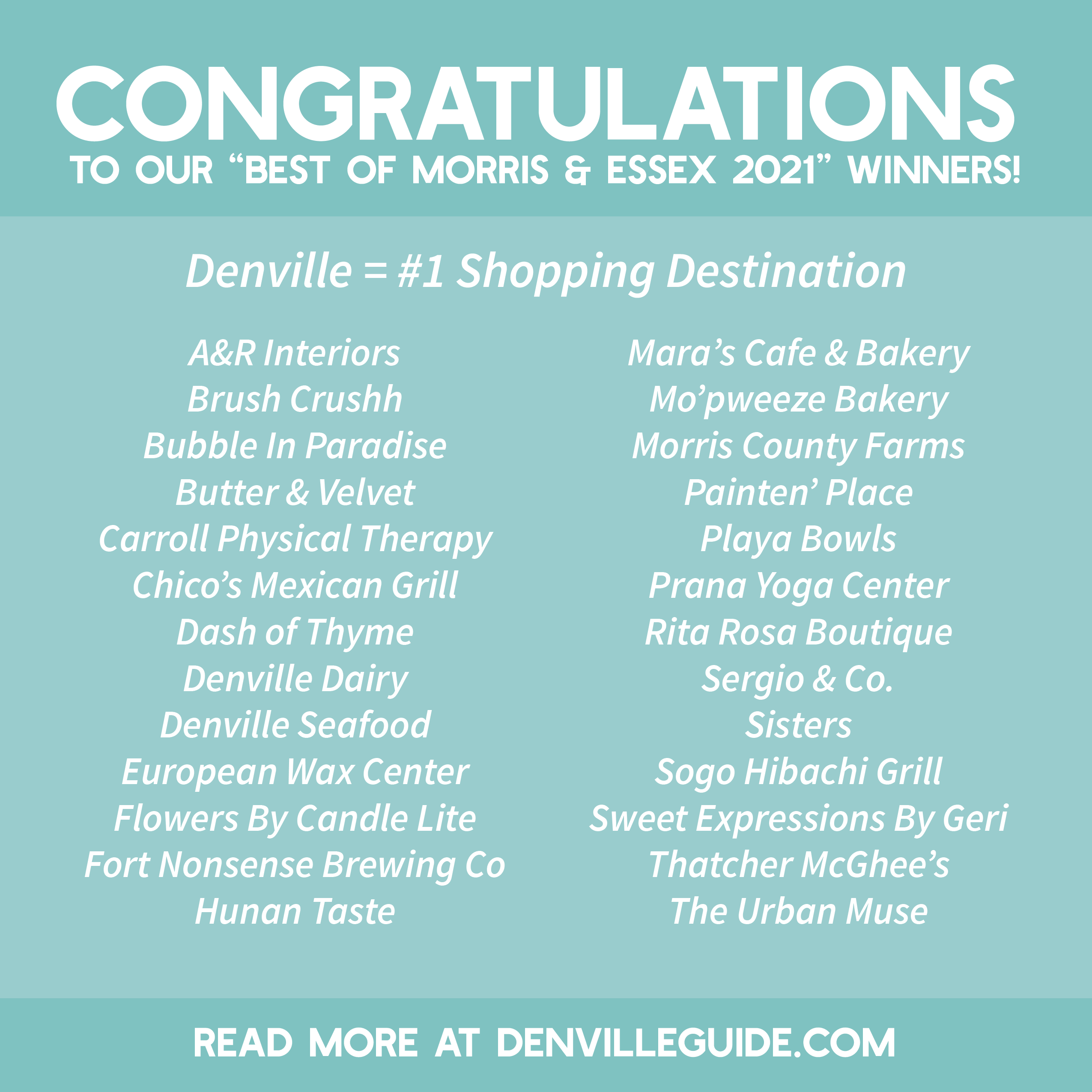 Best of Morris & Essex 2021 Winners in Denville - DenvilleGuide.com