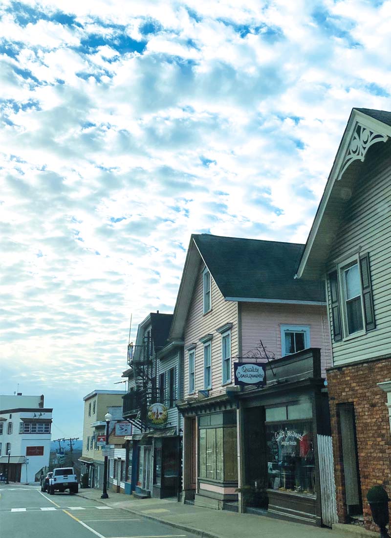 Winter Skies on Main Street in Boonton, NJ - boontonguide.com