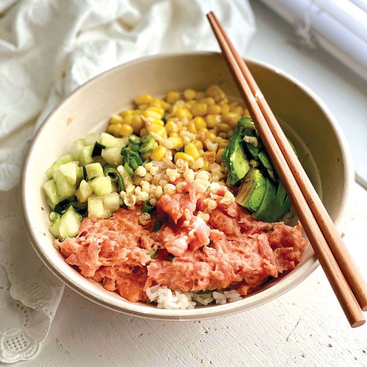 Spicy Tuna Bowl from Poke Cafe in Rockaway, NJ - rockawayguide.com