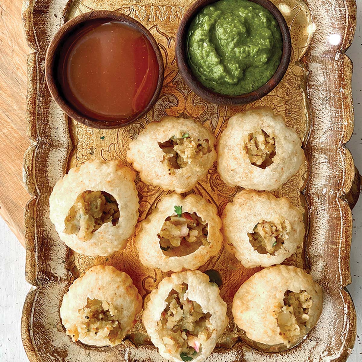 Pani Puri from Bollywood Grill 2 in Morris Plains, NJ - themorrisguide.com
