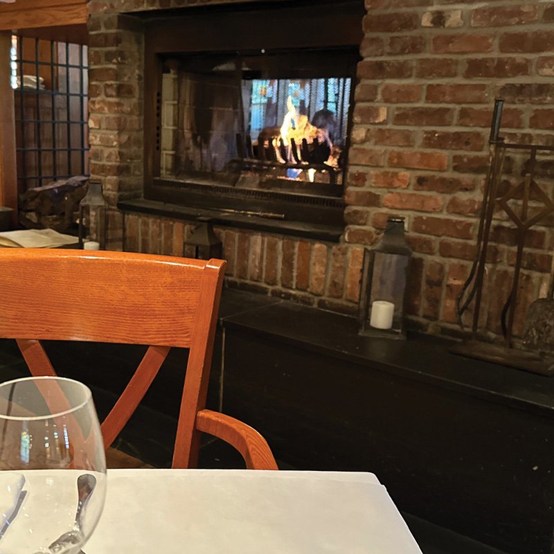 Fireplace at Tabor Road Tavern in Morris Plains, NJ - themorrisguide.com