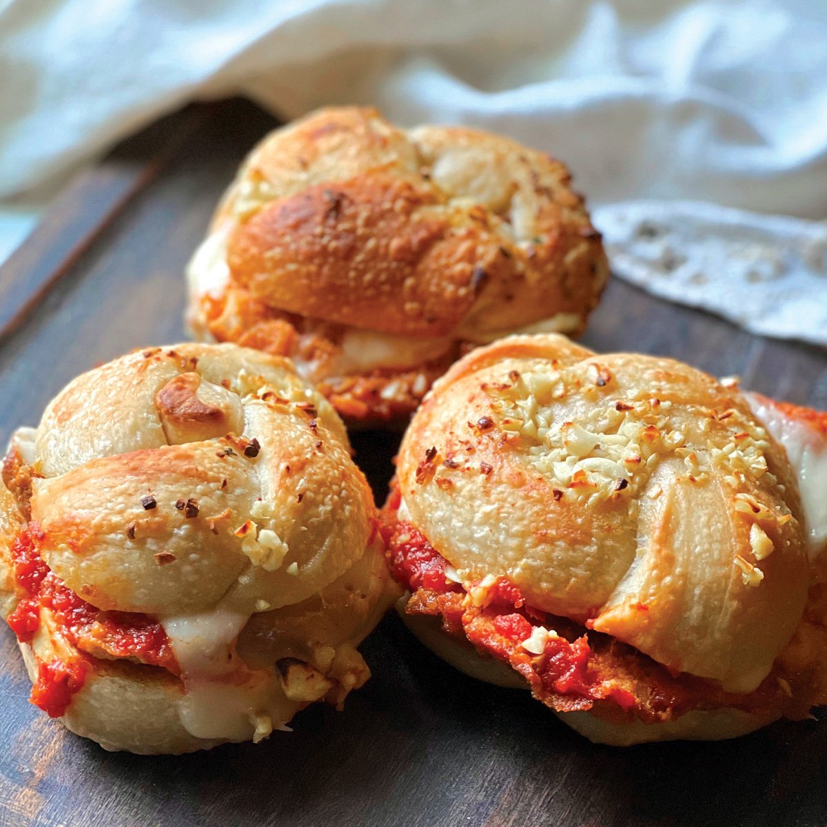 Garlic Knot Sliders from Domenico's Pizza in Rockaway, NJ - rockawayguide.com