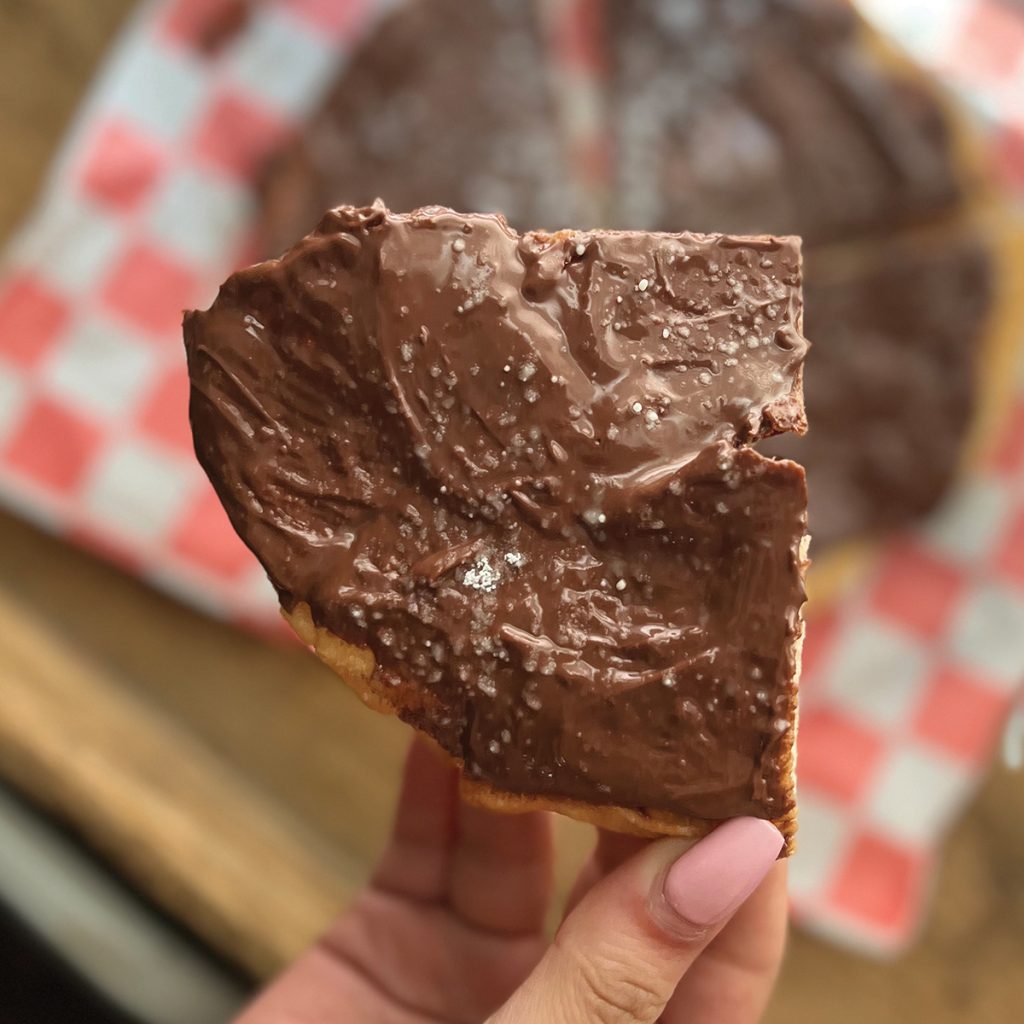 Nutella Pizza from Lo Sfizio in Parsippany, NJ - parsippanynjguide.com
