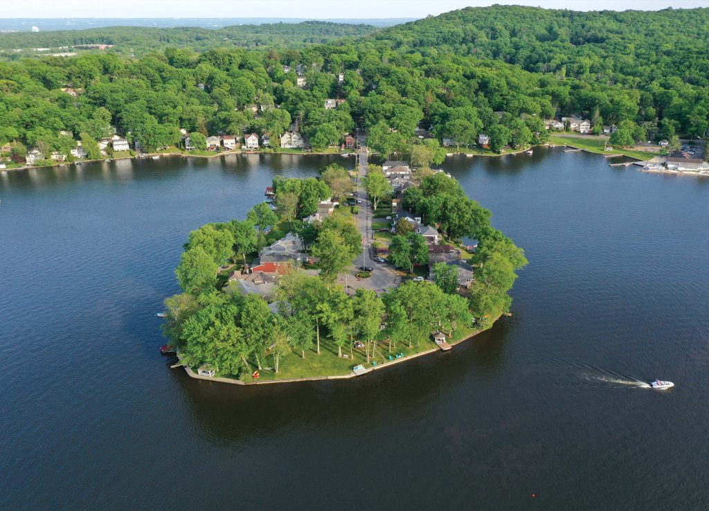 Birds Eye View of Indian Lake in Denville, NJ - denvilleguide.com